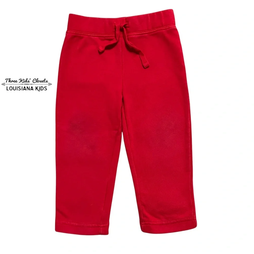 Baby Gap 2Y Red Drawstring Sweatpants